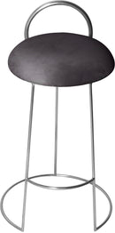 Ring Grey Velvet Counter Stool - Town Of Bargains Furniture - NY