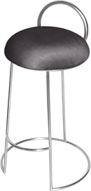 Ring Grey Velvet Counter Stool - Town Of Bargains Furniture - NY