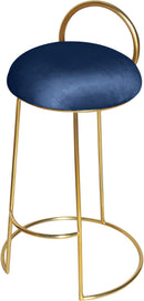 Ring Navy Velvet Counter Stool - Town Of Bargains Furniture - NY