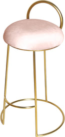 Ring Pink Velvet Counter Stool - Town Of Bargains Furniture - NY