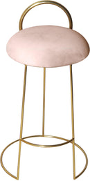 Ring Pink Velvet Counter Stool - Town Of Bargains Furniture - NY