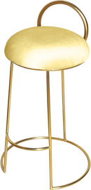 Ring Yellow Velvet Counter Stool - Town Of Bargains Furniture - NY