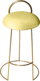 Ring Yellow Velvet Counter Stool - Town Of Bargains Furniture - NY