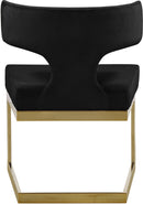 Alexandra Black Velvet Dining Chair - Town Of Bargains Furniture - NY