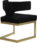 Alexandra Black Velvet Dining Chair - Town Of Bargains Furniture - NY