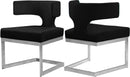 Alexandra Black Velvet Dining Chair - Town Of Bargains Furniture - NY