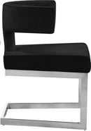 Alexandra Black Velvet Dining Chair - Town Of Bargains Furniture - NY