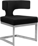 Alexandra Black Velvet Dining Chair - Town Of Bargains Furniture - NY