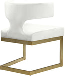 Alexandra Cream Velvet Dining Chair - Town Of Bargains Furniture - NY