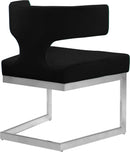 Alexandra Black Velvet Dining Chair - Town Of Bargains Furniture - NY