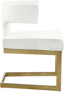 Alexandra Cream Velvet Dining Chair - Town Of Bargains Furniture - NY