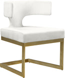 Alexandra Cream Velvet Dining Chair - Town Of Bargains Furniture - NY