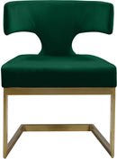 Alexandra Green Velvet Dining Chair - Town Of Bargains Furniture - NY