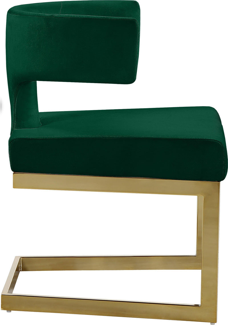 Alexandra Green Velvet Dining Chair