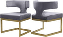 Alexandra Grey Velvet Dining Chair - Town Of Bargains Furniture - NY