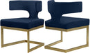 Alexandra Navy Velvet Dining Chair - Town Of Bargains Furniture - NY