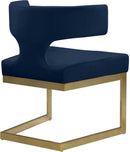 Alexandra Navy Velvet Dining Chair - Town Of Bargains Furniture - NY