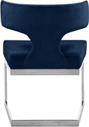 Alexandra Navy Velvet Dining Chair - Town Of Bargains Furniture - NY