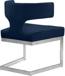 Alexandra Navy Velvet Dining Chair - Town Of Bargains Furniture - NY