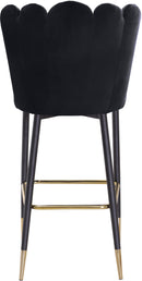 Lily Black Velvet Stool - Town Of Bargains Furniture - NY