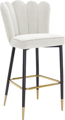 Lily Cream Velvet Stool - Town Of Bargains Furniture - NY