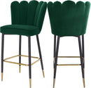 Lily Green Velvet Stool - Town Of Bargains Furniture - NY