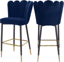 Lily Navy Velvet Stool - Town Of Bargains Furniture - NY