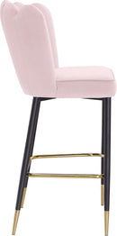 Lily Pink Velvet Stool - Town Of Bargains Furniture - NY