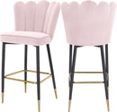 Lily Pink Velvet Stool - Town Of Bargains Furniture - NY