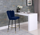 Lily Navy Velvet Stool - Town Of Bargains Furniture - NY