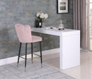 Lily Pink Velvet Stool - Town Of Bargains Furniture - NY