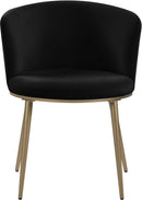 Skylar Black Velvet Dining Chair - Town Of Bargains Furniture - NY