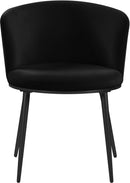 Skylar Black Velvet Dining Chair - Town Of Bargains Furniture - NY