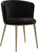 Skylar Black Velvet Dining Chair - Town Of Bargains Furniture - NY