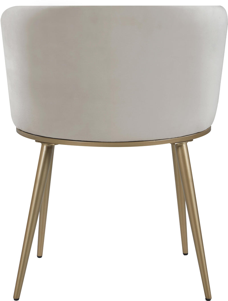 Skylar Cream Velvet Dining Chair