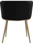 Skylar Black Velvet Dining Chair - Town Of Bargains Furniture - NY
