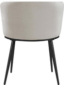Skylar Cream Velvet Dining Chair - Town Of Bargains Furniture - NY