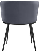 Skylar Grey Velvet Dining Chair - Town Of Bargains Furniture - NY