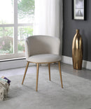 Skylar Cream Velvet Dining Chair - Town Of Bargains Furniture - NY