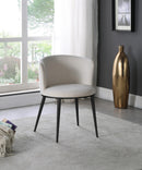 Skylar Cream Velvet Dining Chair - Town Of Bargains Furniture - NY