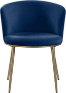 Skylar Navy Velvet Dining Chair - Town Of Bargains Furniture - NY