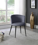 Skylar Grey Velvet Dining Chair - Town Of Bargains Furniture - NY