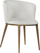 Skylar White Faux Leather Dining Chair - Town Of Bargains Furniture - NY