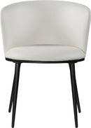 Skylar White Faux Leather Dining Chair - Town Of Bargains Furniture - NY