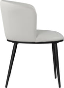 Skylar White Faux Leather Dining Chair - Town Of Bargains Furniture - NY