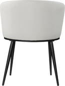 Skylar White Faux Leather Dining Chair - Town Of Bargains Furniture - NY