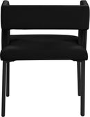 Caleb Black Velvet Dining Chair - Town Of Bargains Furniture - NY