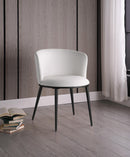 Skylar White Faux Leather Dining Chair - Town Of Bargains Furniture - NY