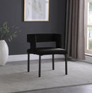 Caleb Black Velvet Dining Chair - Town Of Bargains Furniture - NY
