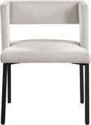 Caleb Cream Velvet Dining Chair - Town Of Bargains Furniture - NY